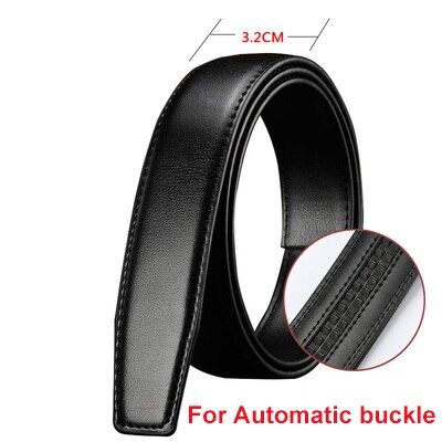Keine Schnalle Echtes Leder Gürtelband für automatische Schnalle Dornschließe 2,4 cm 2,8 cm 3,0 cm 3,2 cm 3,5 cm 3,8 cm Breite Herrengürtel Schwarz: Gelb / 105 CM
