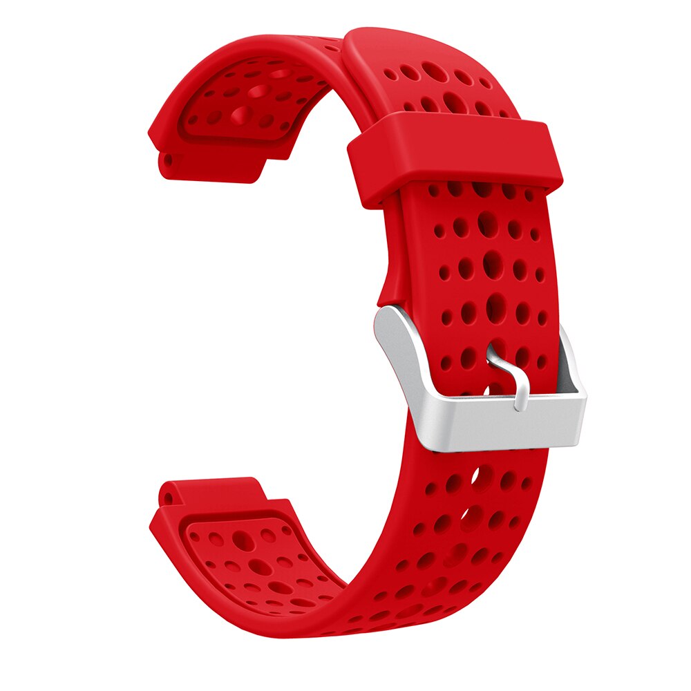 Silicone Bracelet Strap For Garmin Forerunner 235 Replacement Watch Band For Garmin Forerunner 220/230/235/620/630/735XT: Red