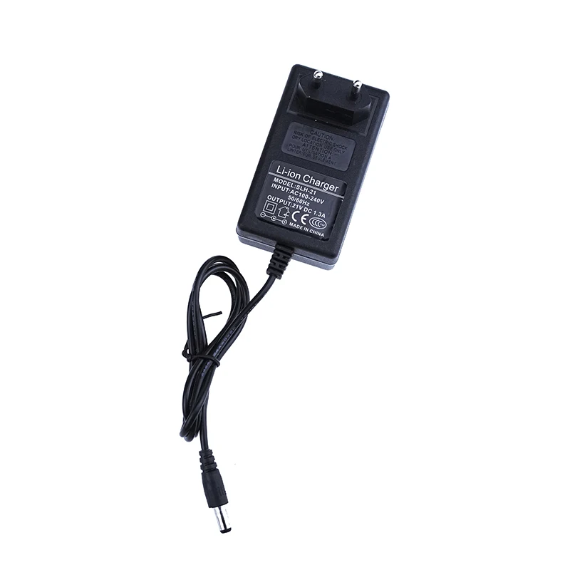 Universele oplader 21V wisselstroomadapter oplader met EU-stekker en US-stekker Geschikt voor lithium-elektrische boormachine/stroomschroevendraaier: Grey