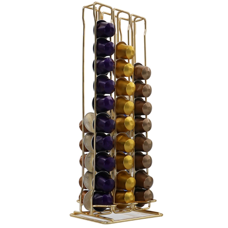 Rvs Capsule Rack Voor Nespresso Pod Houder Voor Maximaal 60 Capsules Opslag Houder Organizer, Koffie Lover