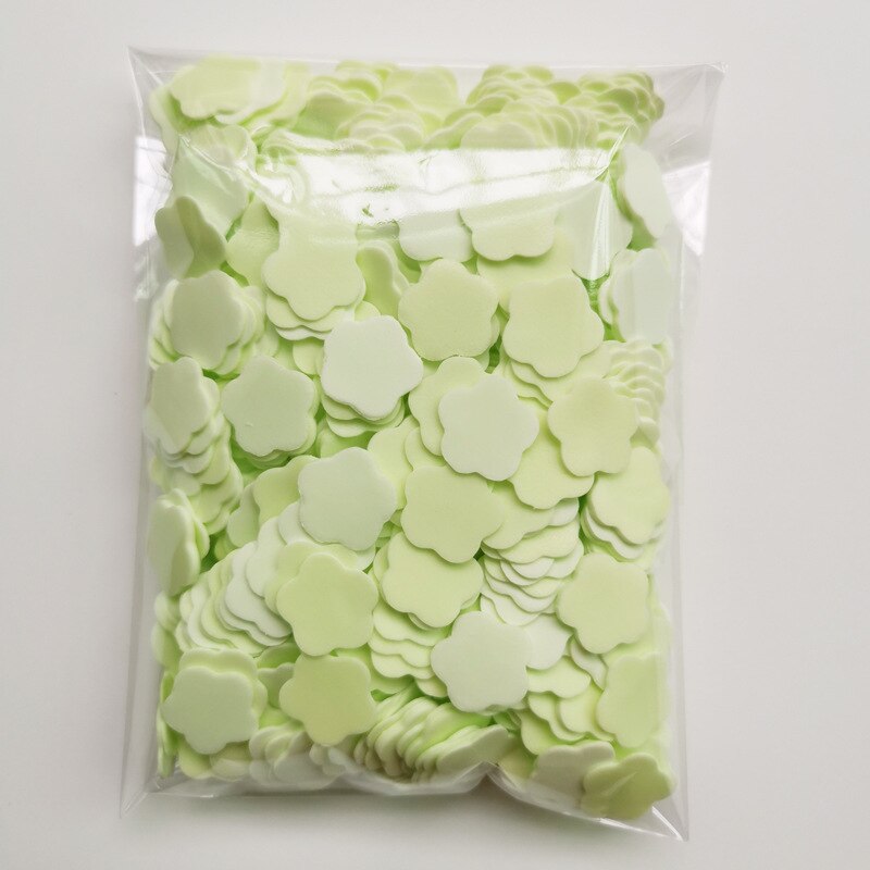 1000Pcs Flower Shape Soap Paper Travel Soap Paper Washing Hand Bath Clean Scented Slice Sheets Foaming Paper Soap Soap Dishes: lemon