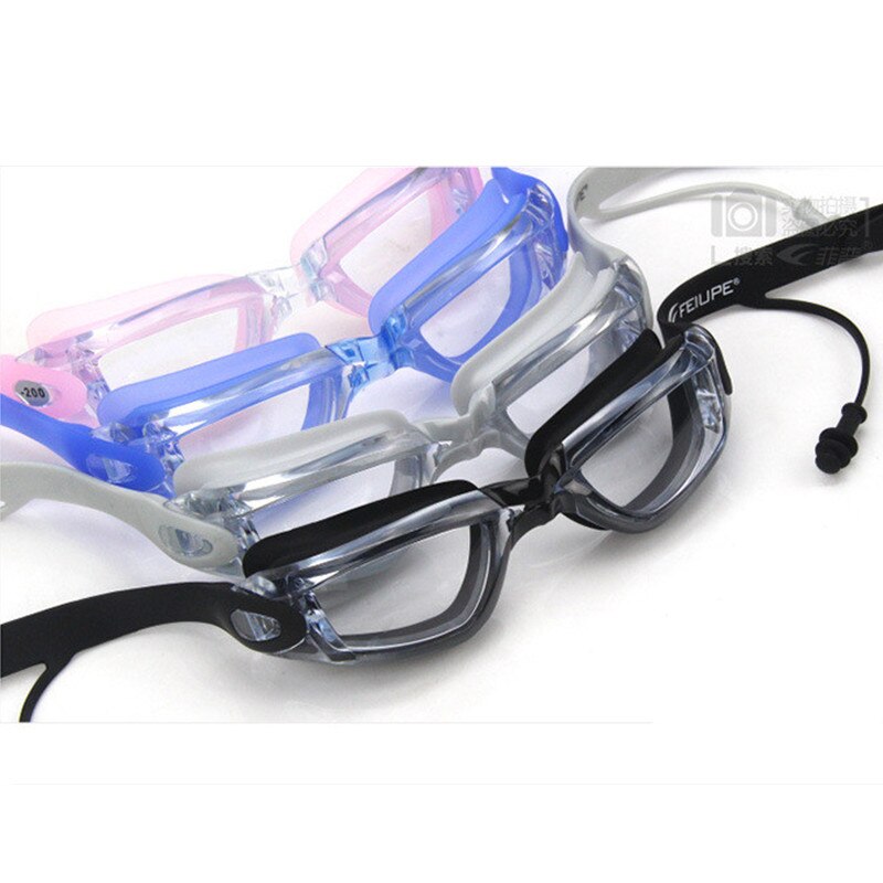 Gafas de natación profesionales para hombre y mujer, lentes de silicona antiniebla ajustables para piscina, lentes transparentes para nadar