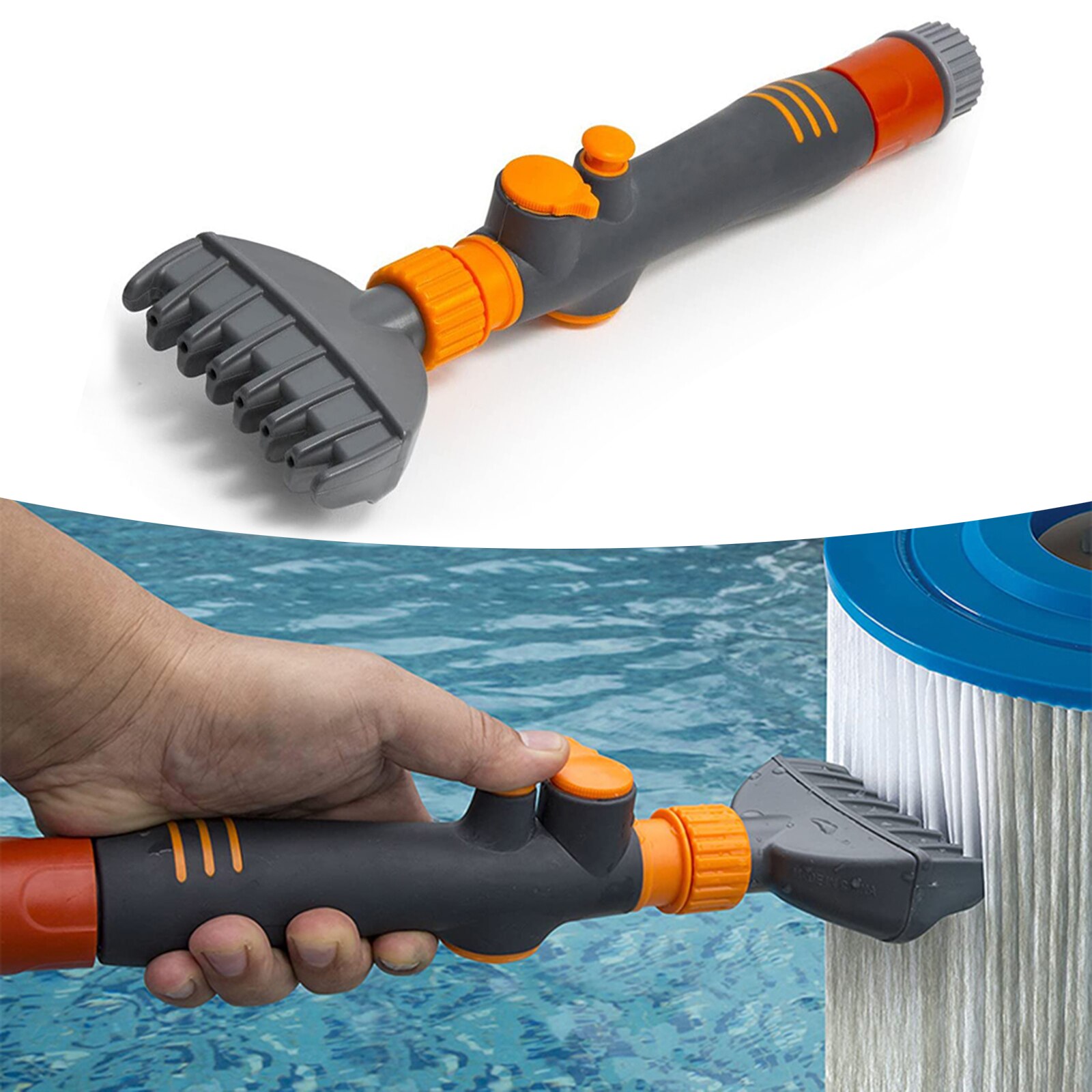 Brosse pour filtre de piscine, filtre de piscine réglable, cartouche de nettoyage, remplacement pour filtre de piscine, pièce de nettoyage
