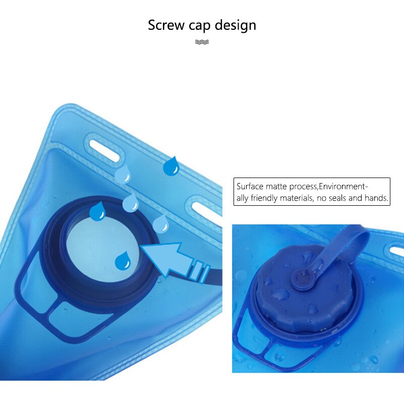 Cycling Water Bag Portable Outdoor Water Reservoir 2.0 L Folding Sport Hydration Bags For Camping Hiking Climbing Running