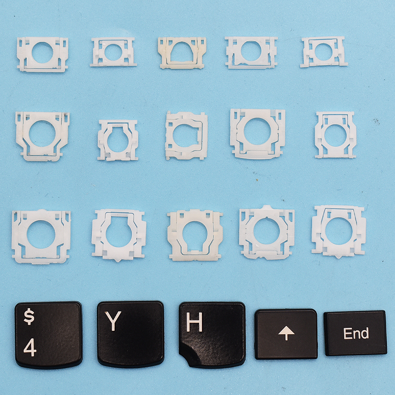 Reemplace y repara el tapa de goma individualmente, repara la tecla faltante y repara la tapa de la tecla del teclado del ordenador portátil Soporte de plástico
