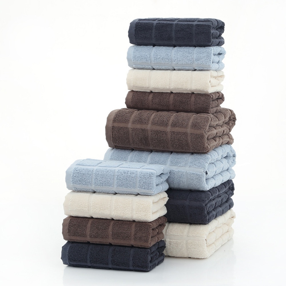 Badhanddoeken dikke katoenen handdoekenset gezichtshanddoeken badhanddoek voor volwassenen washandjes hoog absorptie badkamer zandstrand handdoek pak