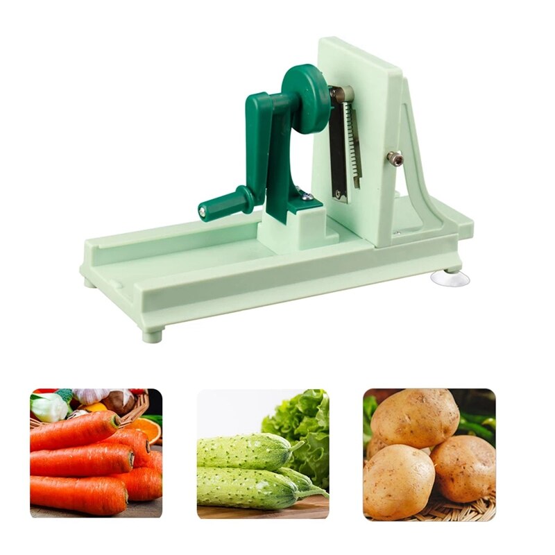 Multifunctional Vegetable Cutter Manual Food Spiral Slicer Kitchen Gadgets Kitchen Tools Gadgets Spiral Grater Cutter