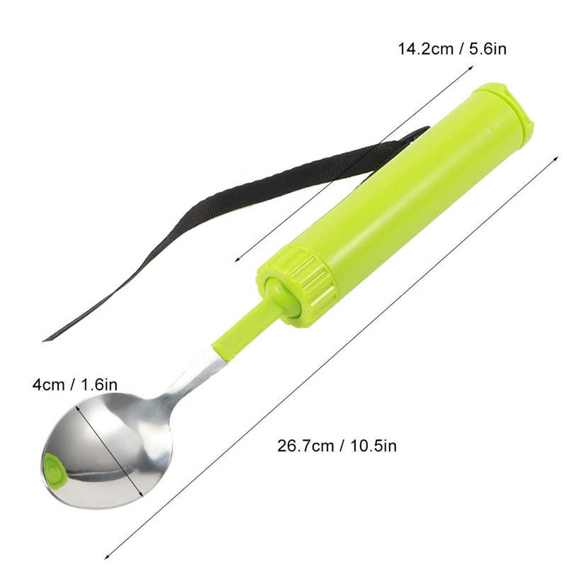 Disabled Patient Elder Stroke Handicapped Food Spoon Durable Flexible Spoon Recovery Training Eating Utensils