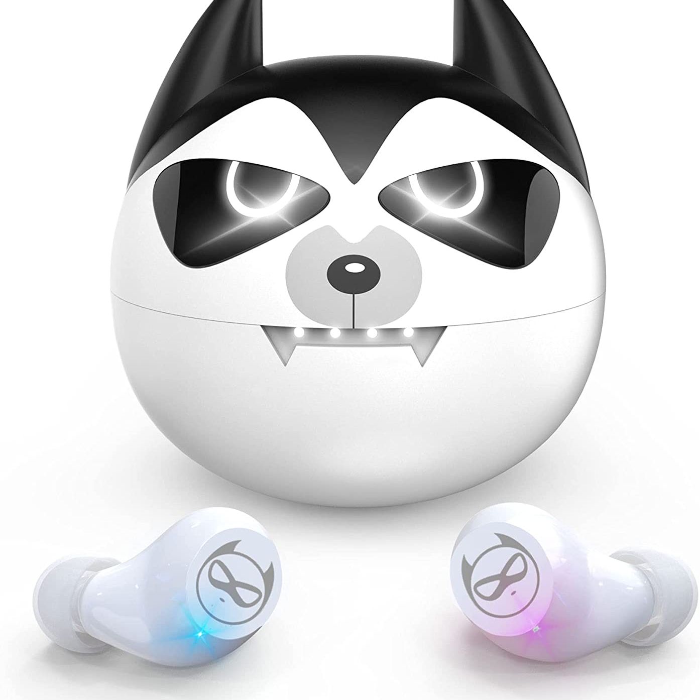 Lymoc Bluetooth Oortelefoon Met Husky Hond Draadloos Opladen Case Touch Control Ruisonderdrukking Sport Oordopjes IPX5 Ingebouwde Microfoon: Default Title