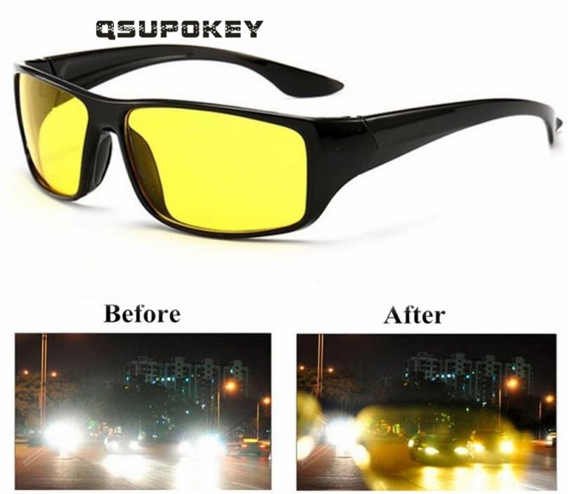Qsupokey Hd Anti-Glare Dag En Nachtzicht Driver Bril Gepolariseerde Hd Nachtzicht Verbeterde Licht Bril Auto Accessries