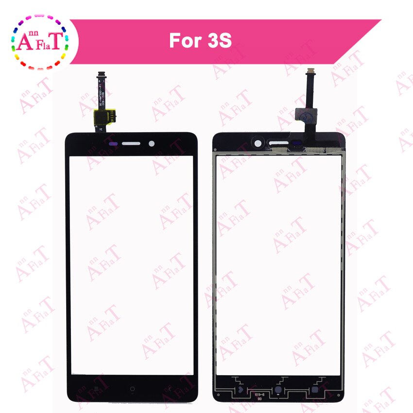 5,0 "para Xiaomi Redmi 3 S 3 s táctil digitalizador Sensor frontal de vidrio Panel de pantalla táctil de reemplazo de