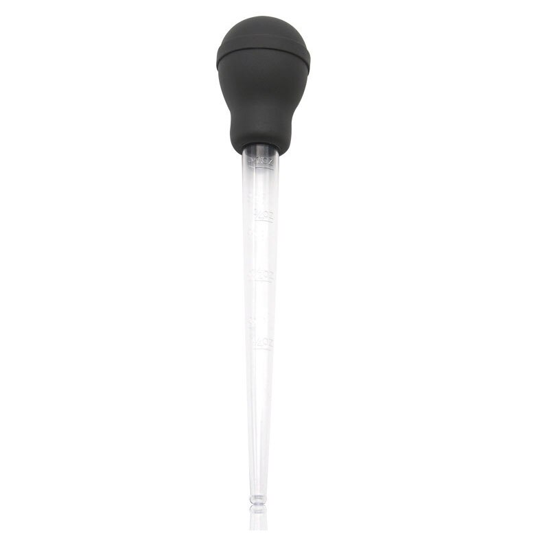 1 stk 30ml plast kalkun baster med en stor silikone pære let grill madlavning værktøjer køkken vigtigt: Grå
