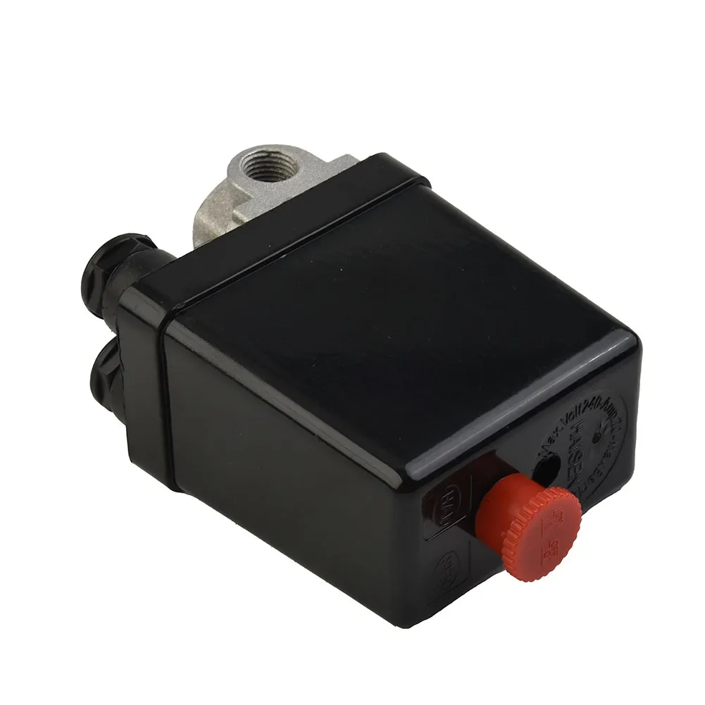Zware luchtcompressor drukschakelaar regelklep vervangende onderdelen 4-poorts 1/4 "220-240V accessoires voor luchtgereedschap