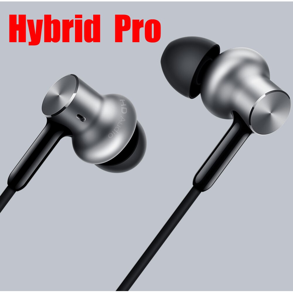 100% Xiao mi hybride/Pro HD écouteurs intra-auriculaires HiFi mi Piston 4 avec mi c cercle fer mi fixe pour téléphone et MP3: Hybrid Pro