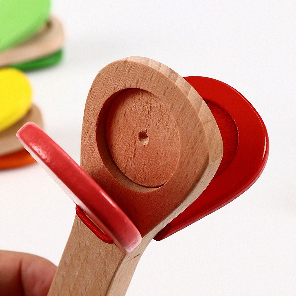 Wooden Percussion Handle Clapping Castanets Board ... – Vicedeal