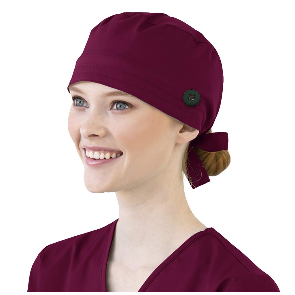Gorro Bandage de algodón para hombre y mujer, gorro Bouffant para sala de operaciones, gorros de enfermería, ajustable, J50: WE