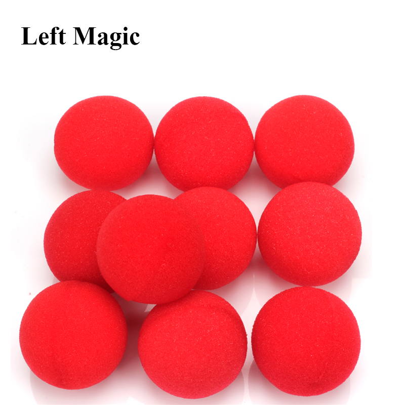 10Pcs 4.5Cm Vinger Spons Bal Goocheltrucs Klassieke Goochelaar Illusie Comedy Close-Up Stage Card Magic Accessoires e3132