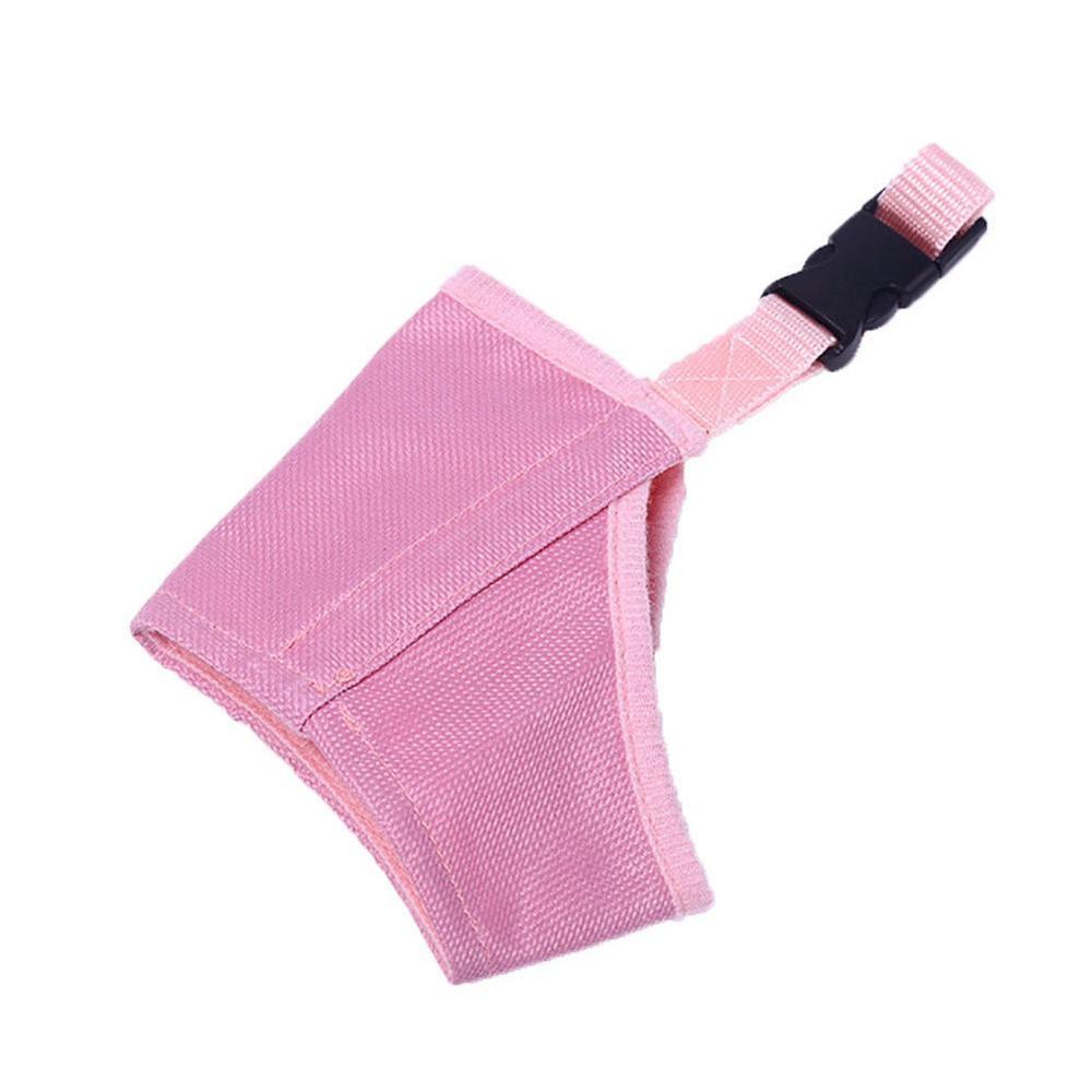 Anti Bark Bite Chew Dog Muzzles Adjustable Nylon Dog Mouth Muzzle For Small Medium Large Dogs Training Products Pet Accessories: Pink / XS