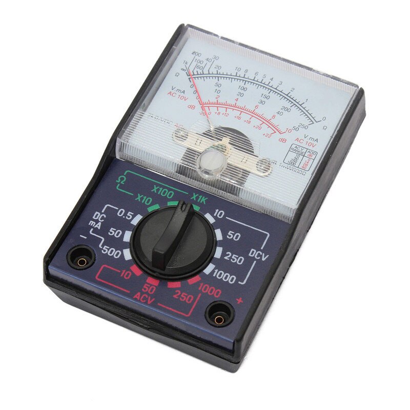 Voltmeter Ammeter Ohm Tester Electric Analog Multimeter Multitester Portable Voltmeter Ammeter AC / DC OHM Multi Meter Tester