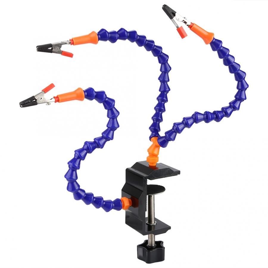 3 Arms Adjustable Soldering Station Table Clip Soldering Station for Electronics Repair Welding Solder Station DIY Repairing: station only