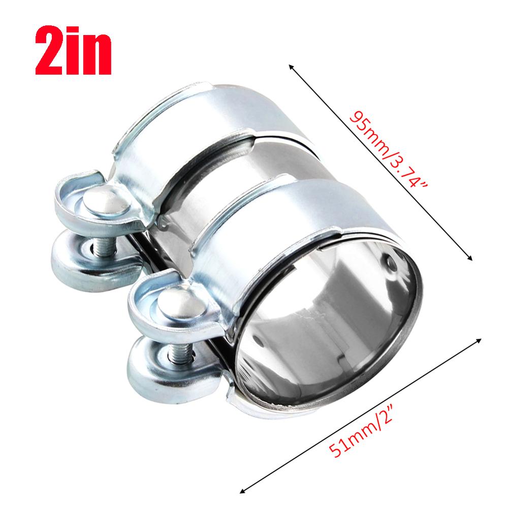 Myynti! auton muunneltu pakoputki autonosat 2.5 "pakoputki putkiliitin liitin holkki puristin liitin 65mm v-nauha puristin: 2 tuumaa