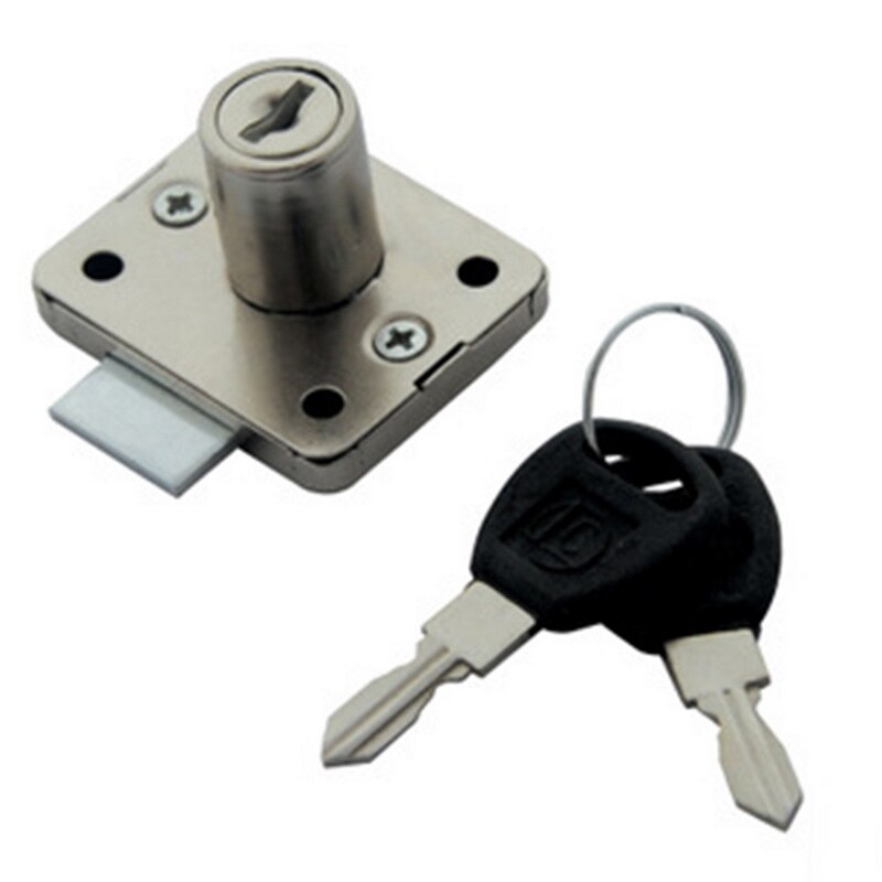 Urijk 1pcs Drawer Lock Circular Turn The Tongue Lock 7/8inch Outside Diam Drawer & Cabinet Lock Blade Rotarytongue Lock