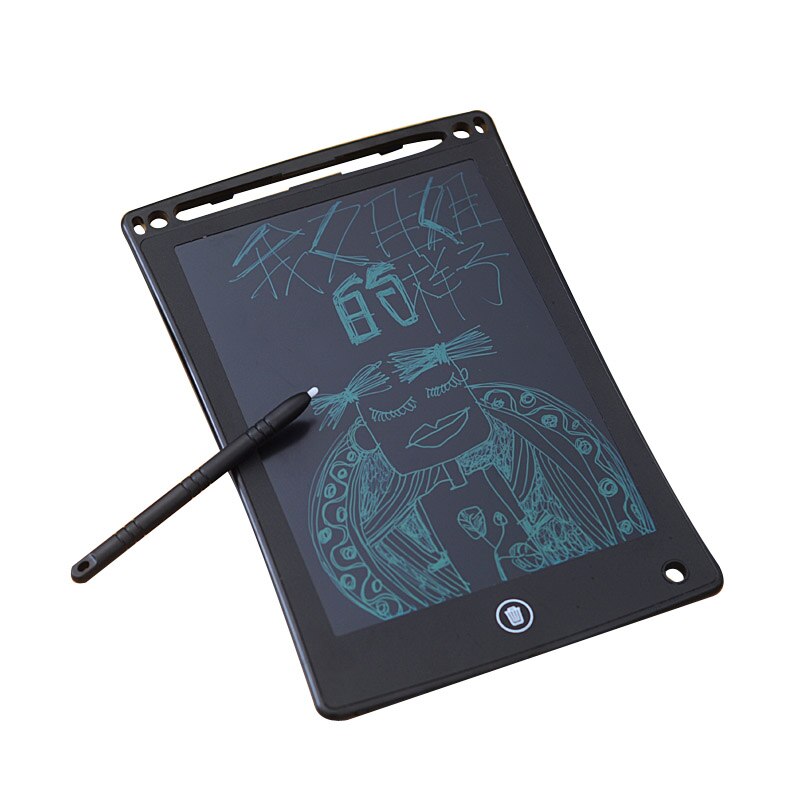 Eco-friendly LCD Graphics Tablets Size 8.5" for Kid & Adults & Students for Writing Drawing Note Making with Clean Locke: Black