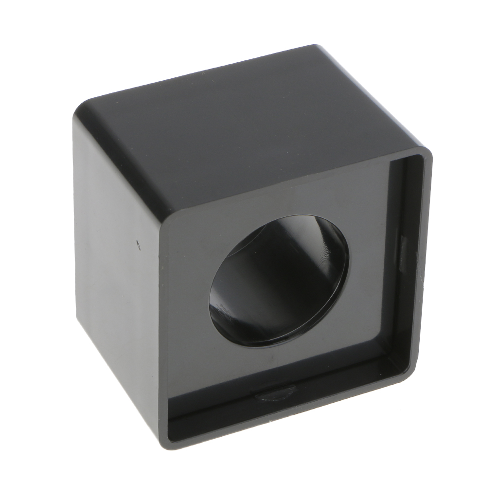 Black 39mm Hole TV Handheld Mic Microphone Interview Square Mark Flag Station