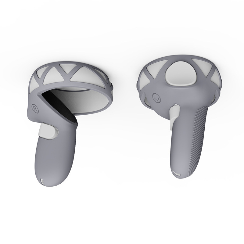 Cubierta protectora de silicona 2 en 1 para Oculus Quest 2, protector facial para máscara de ojos, accesorios de protección para lentes,