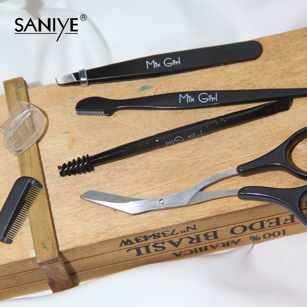 4pc/- delige set wenkbrauwscheermes, gezichtshaarverwijderaar, wenkbrauwtrimmer, make-up pincet, mesje, wenkbrauwvorm-ontharingsset, set van  w161