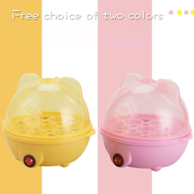 Automatic Egg Boiler 7 Egg Boiler Automatic Shut-Off Egg Cooker Plastic + Stainless Steel Single Layer