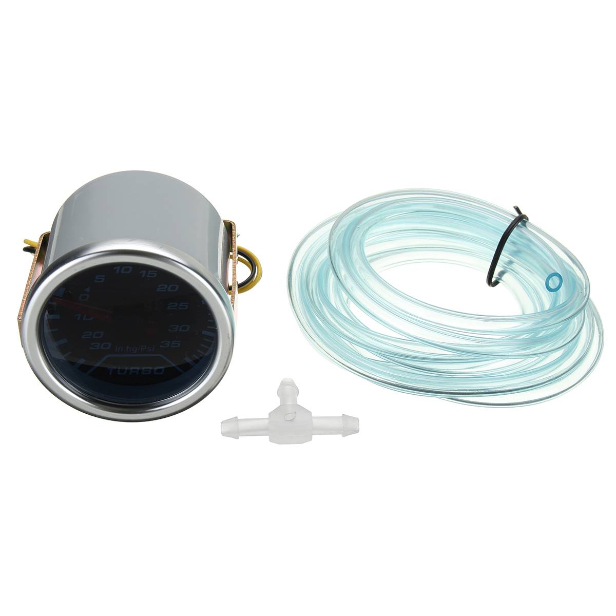 52mm universal turbo boost måler in.hg/psi blå led bakgrunnsbelysning bilmåler for honda/vw/toyota