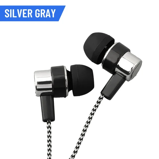 3.5mm In-Ear Wired Headphone 2 Basic Box Bass Stereo Earbuds Mobile Headphone Noise Cancelling Superb Bass Stereo Earphone: Blue