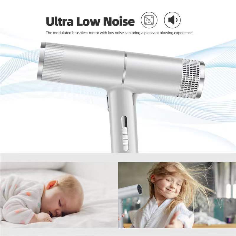 Portable and cold air ultra quiet negative ion hair dryer 700W high speed motor powerful hair dryer