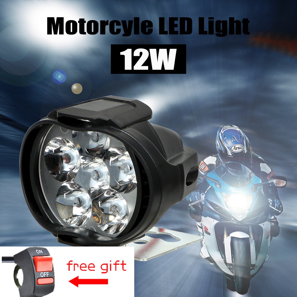 Led Scooters Spotlight 6000K Wit Super Bright 6 Led Werken Spot Light Motorbike Fog Lamp 1500LM Motorfietsen Koplamp