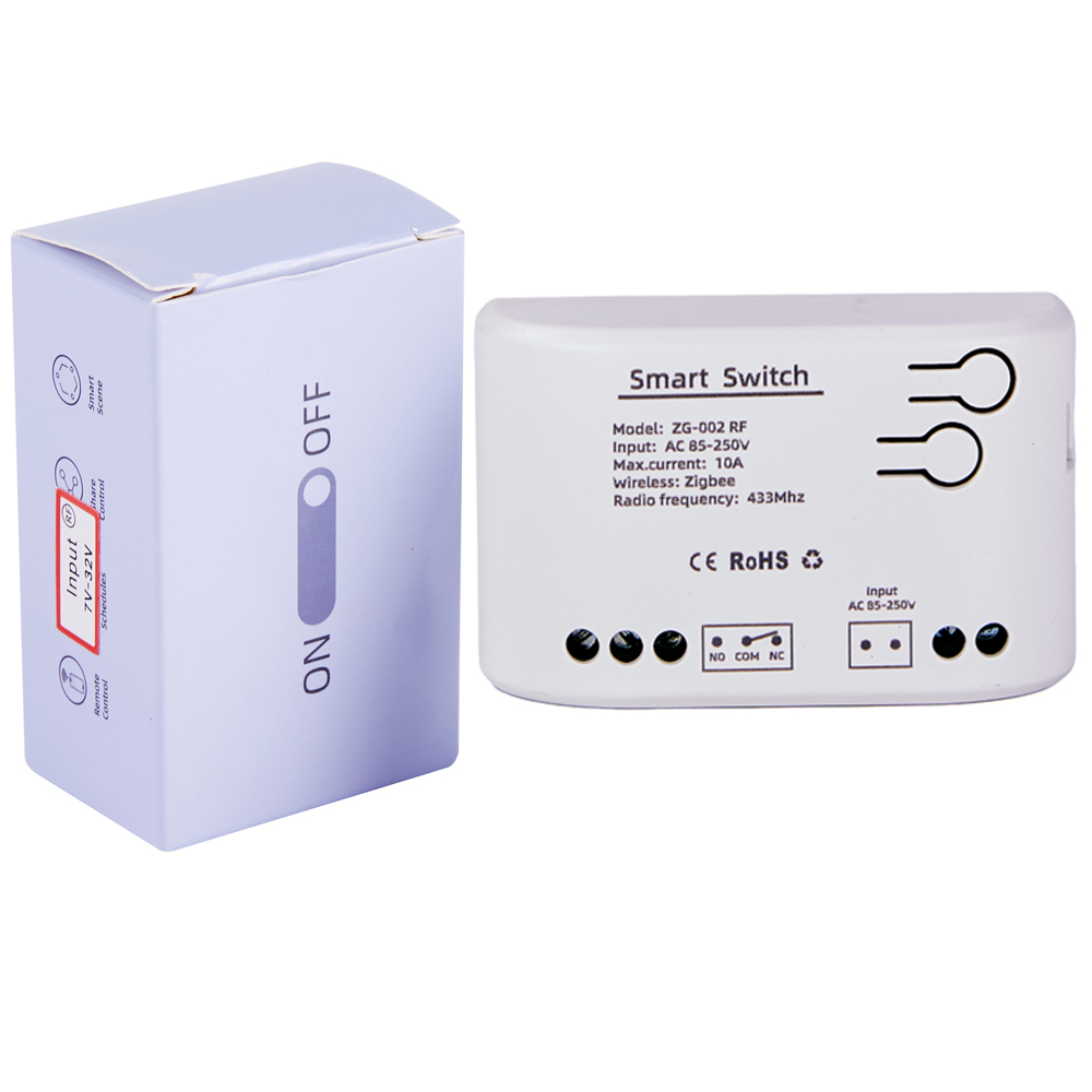 1CH Tuya inteligentny przekaźnik Zigbee moduł odbiorczy przełącznik AC/DC 12V 24V RF433 bezprzewodowy pilot zdalnego sterowania z inteligentnym życiem Alexa Google