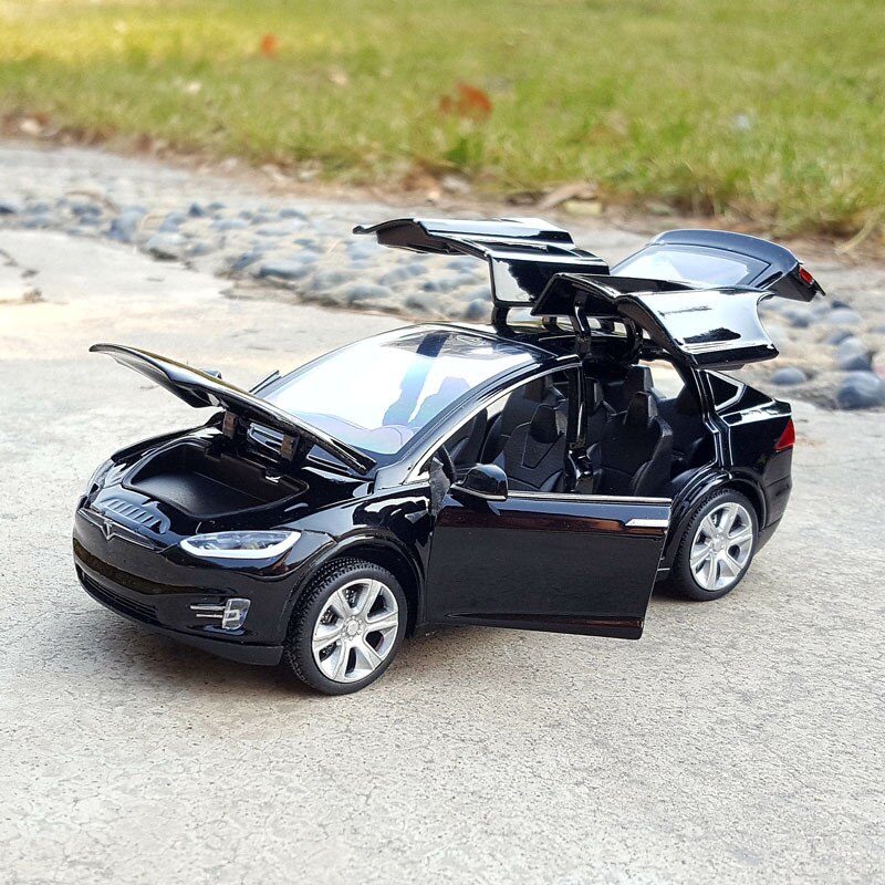 Trasporto Libero New1:32 Tesla MODELLO X MODEL3 In Lega Modello di Auto Giocattoli Pressofusi E Veicoli Auto giocattolo Del Capretto Giocattoli Per I Regali Dei Bambini Toy Boy: Modelx Black