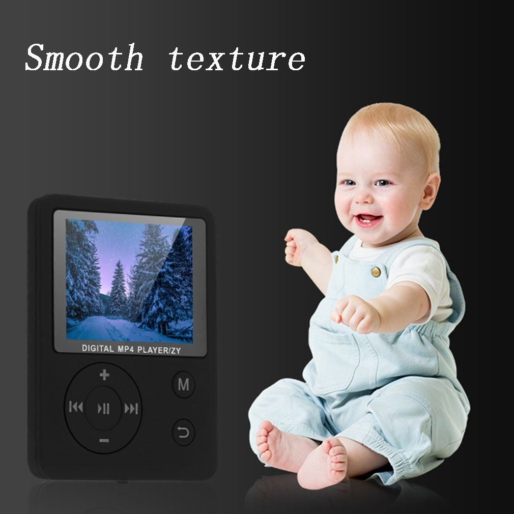 Mp3 Mp4 Card Without External Ring Round Button Digital Player Colorful Screen Music Player Video Playback