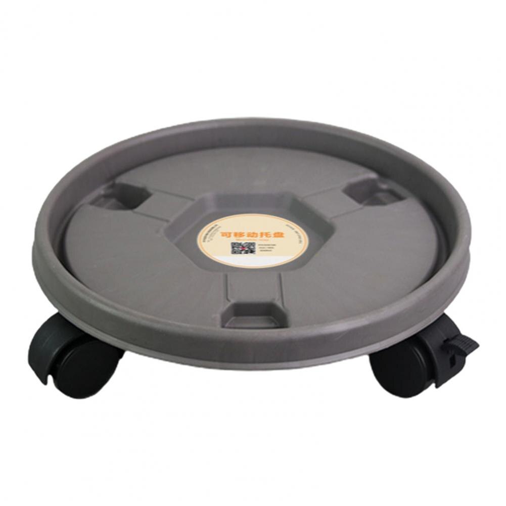 Plant Stand Convenient Plastic Plant Stand High Loading Capacity Pot Mover Plastic Plant Pot Trolley: Grey