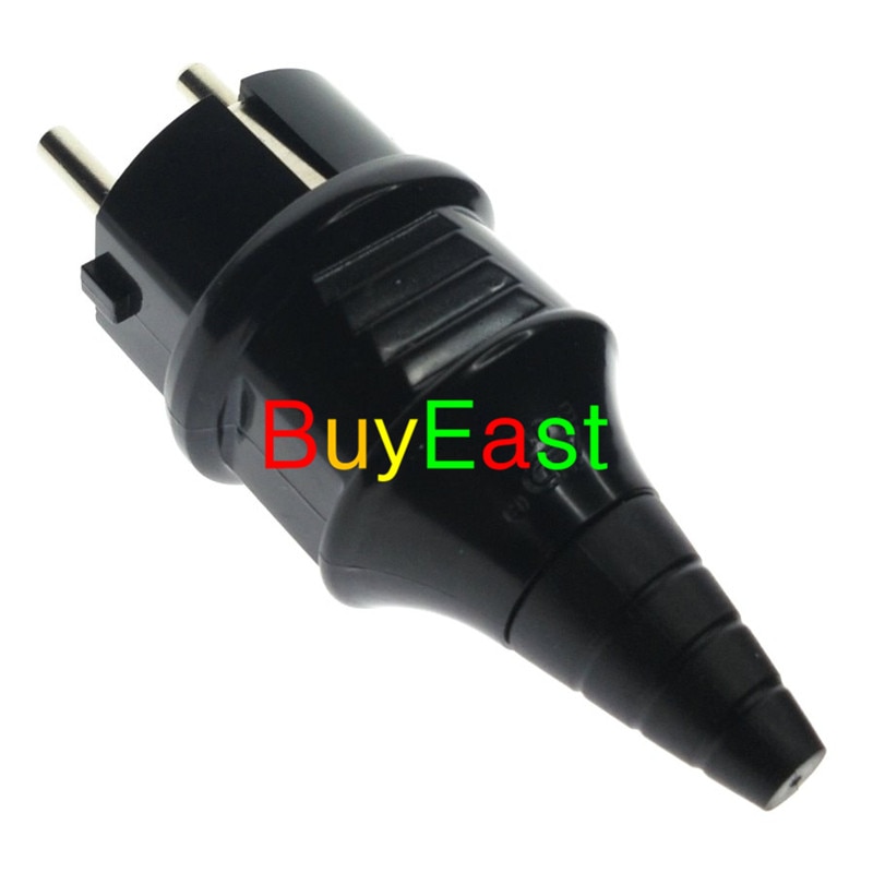 10 PCS Schuko Type European 4.8mm Pin Rewireable AC Power Plug Max. 250V 16A