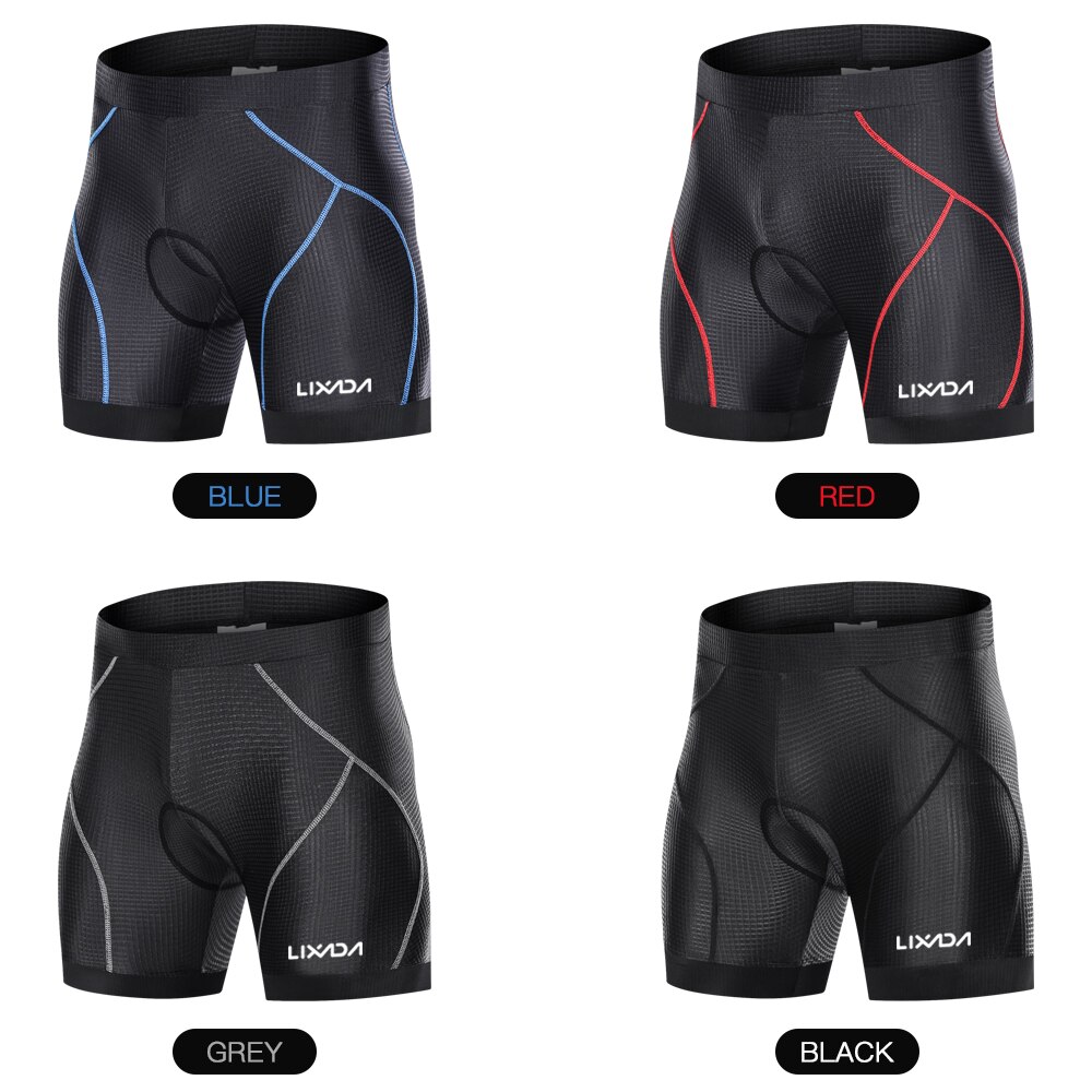 Lixada Upgrade Cycling Shorts Mesh Cycling Underwear 3D Gel Pad Shockproof Cycling Underpant MTB Shorts Bike Underwear