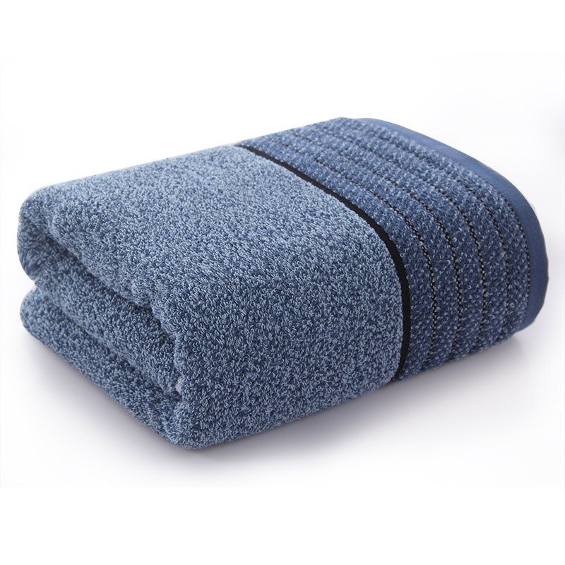 Toalla de baño de satén de hilo AB oscuro de algodón para adultos, toallas Súper suaves de gran absorción, 70x140 de espesor, toallas de playa de secado rápido