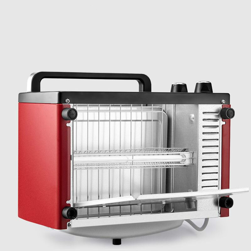 Mini horno eléctrico automático de 12L, 220V, 1050W, horno doméstico para Pizza, parrilla de carne, máquina para hornear pan, electrodomésticos de cocina