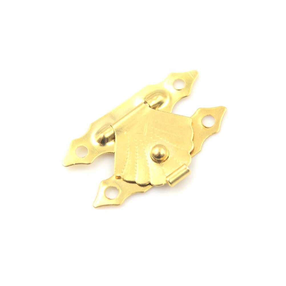 Cierre de broche con hebilla para el hogar, Mini chapa de hierro antigua, caja de madera, cerrojo, caja de de joyería, cerrojo decorativo, 10 Uds.