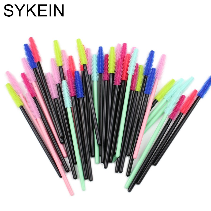 25 Pcs Silikon Pinsel Einweg Wimpern Werkzeug Kamm Mascara Zauberstäbe Make-Up Pinsel Individuelle Applikator Kit für Auge Applikator