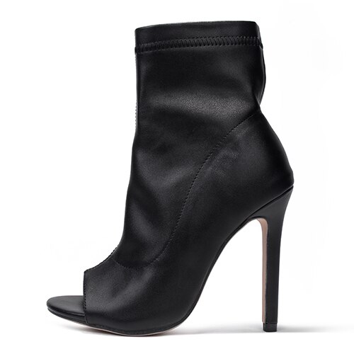 Zapatos de otoño BYQDY, botas abiertas para los dedos de los pies para mujer, cremallera trasera, tacones altos, partido clásico a la , Roma de talla grande tamaño cómodo 40: 7