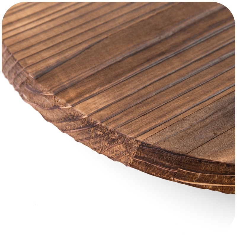 Export handmade wooden lid cover anti Chinese fir, bevel iron lid cover wok wooden lid 30cm