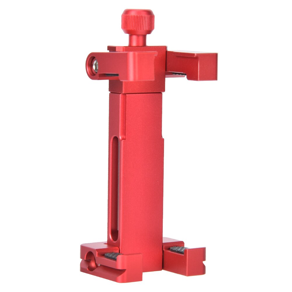 Ulanzi ST-03 Metalen Telefoon Houder Statief Mount Met Koud Shoe Mount 3 Kleur Voor Arca Swiss Quick Release Plaat Voor IPhone8/7 Plus: red
