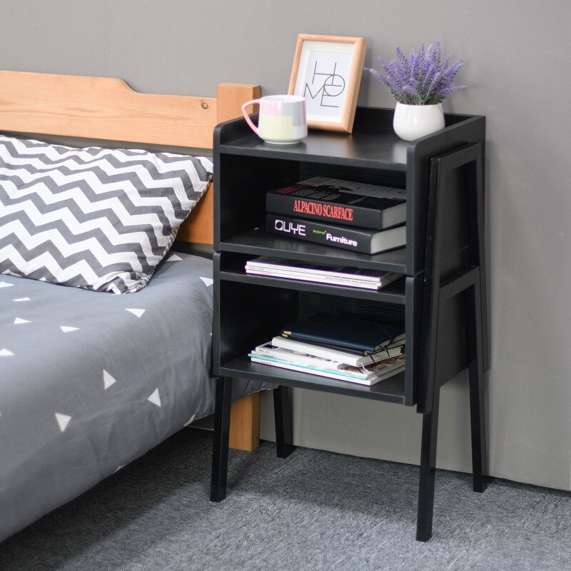 small simple home small side table coffee table sofa side table bedside table living room small tea table: D