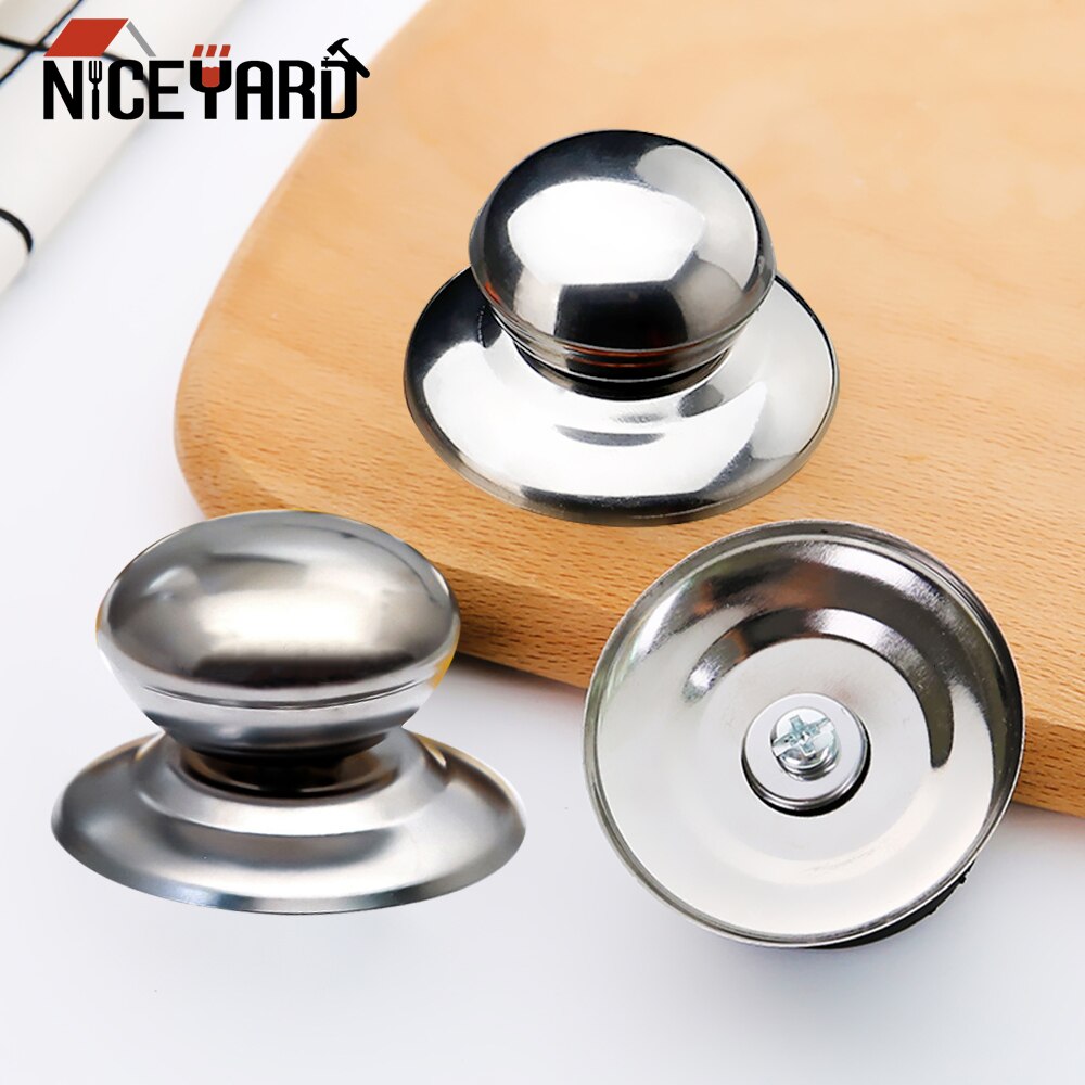 Niceyard S/L Handgreep Pan Cover Knop Vervanging Glazen Pot Deksel Handvat Roestvrijstalen Keuken Tool